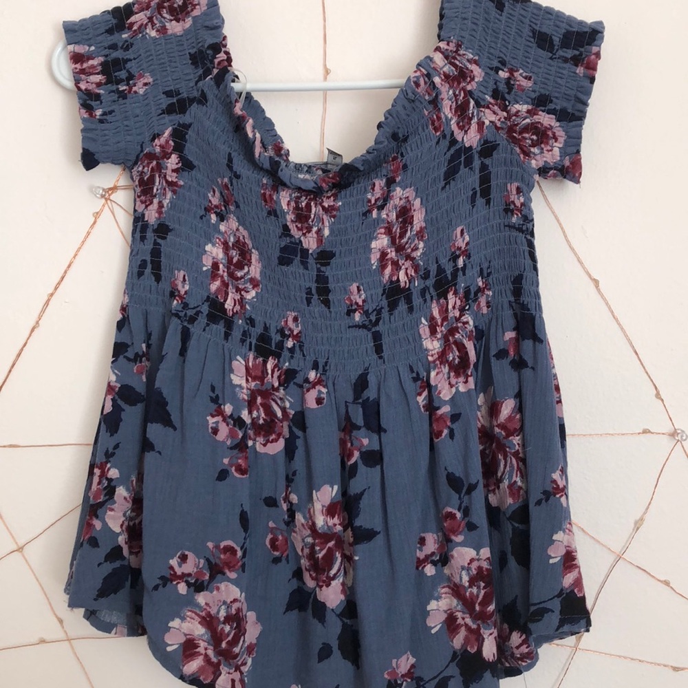 Floral off the shoulder top